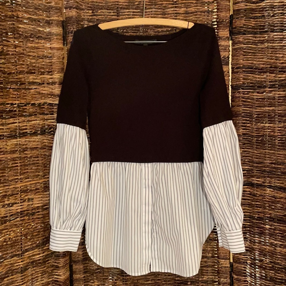 White House Black Market Boat Neck sweater shirt.